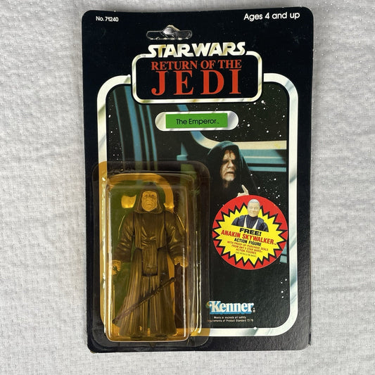 Vtg Star Wars ROTJ The Emperor Action Figure 79B Card Back MOC 1984 Kenner