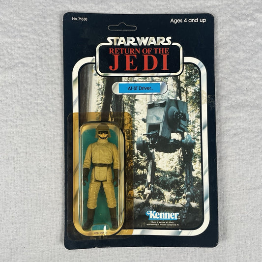 Vtg Star Wars ROTJ AT-ST Driver Action Figure 77A Card Back 1983 MOC Kenner