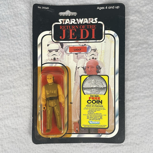 Vtg Star Wars ROTJ Lobot Action Figure 77A Card Back MOC 1983 Kenner