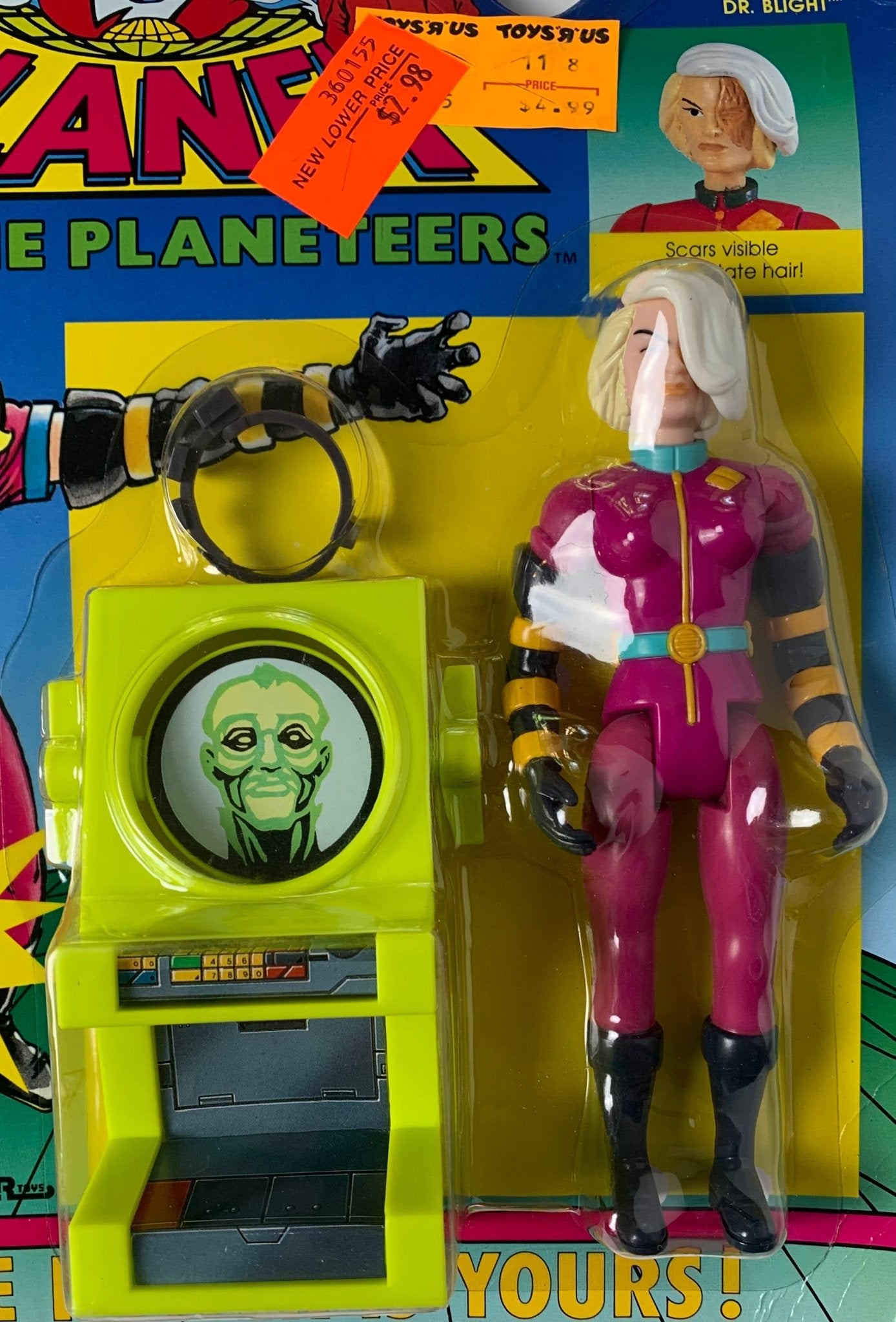 Dr. Blight from Captain Planet and the Planeteers, 1991, Tiger - Jedi I Am Vintage Toys