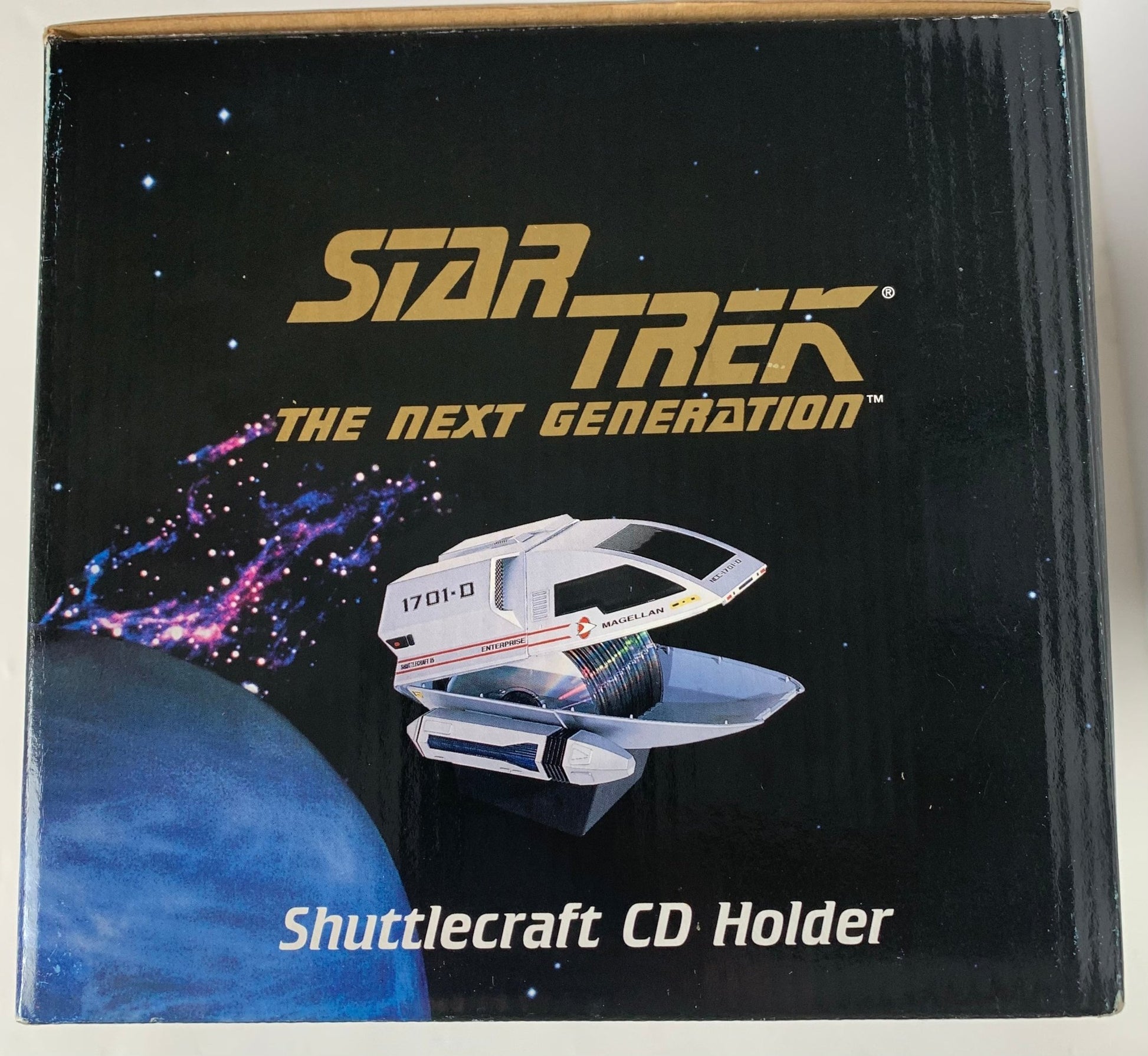 Star Trek, Shuttlecraft Magellan CD holder, 1997, Fun Source - Jedi I Am Vintage Toys