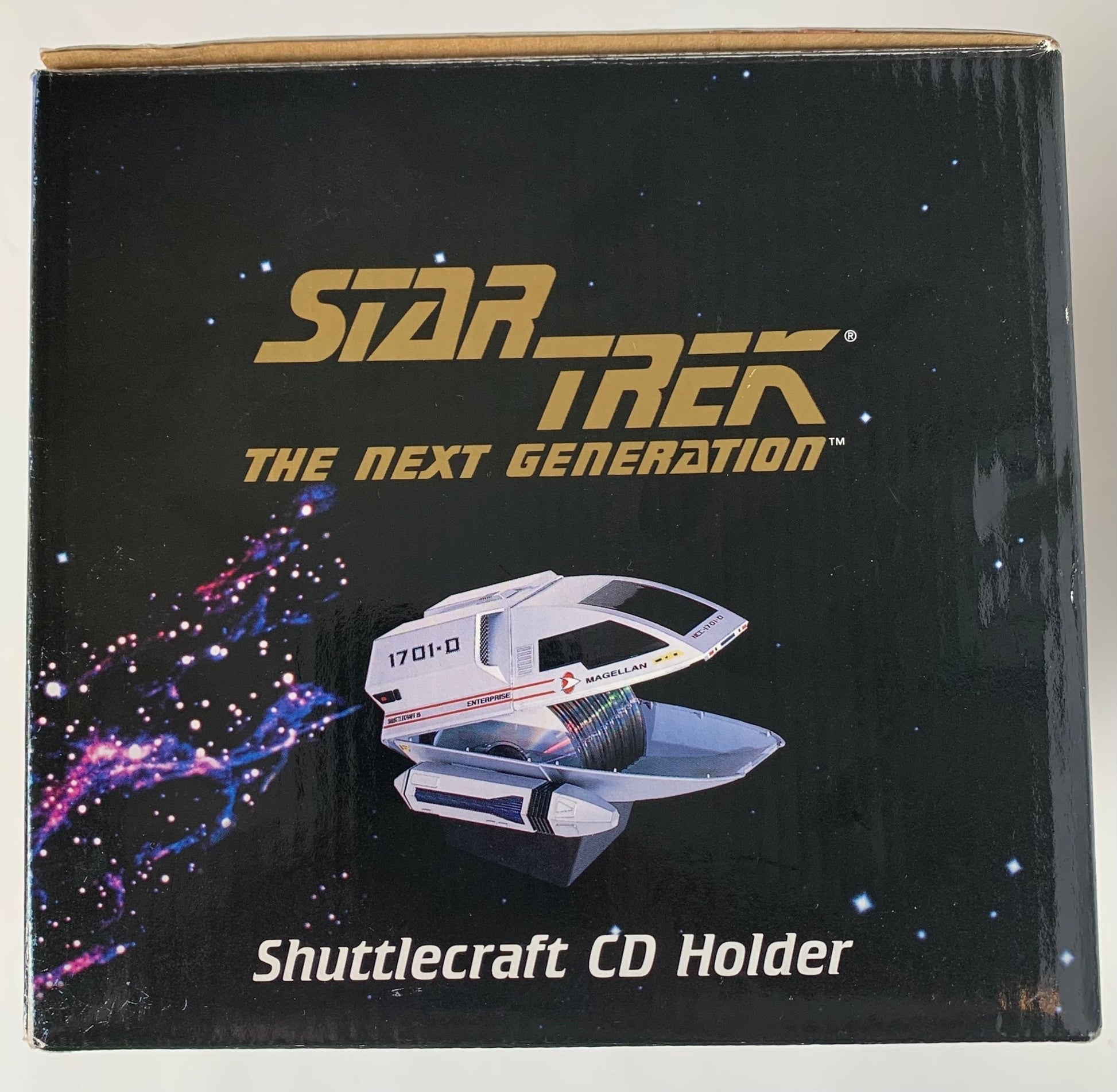 Star Trek, Shuttlecraft Magellan CD holder, 1997, Fun Source - Jedi I Am Vintage Toys