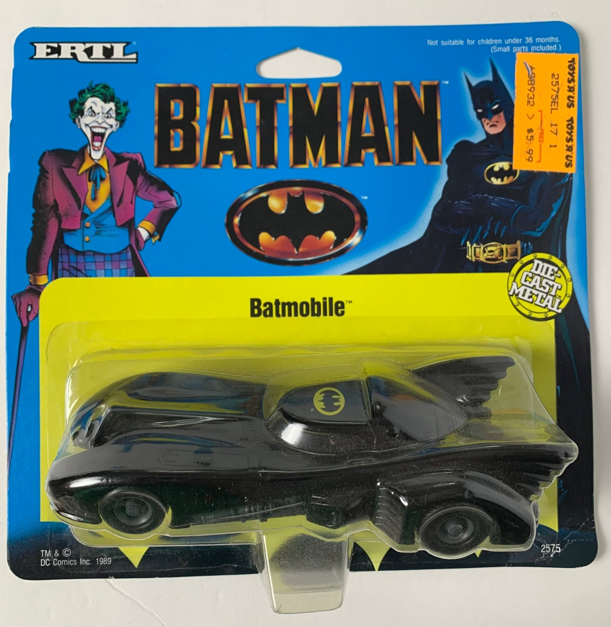 The Batmobile, Batman, Diecast, 1989, Ertl - Jedi I Am Vintage Toys