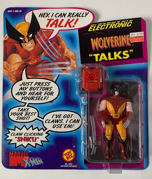 Wolverine from Marvel’s X-Men, Electronic, “Talks”, 1991, Toy Biz - Jedi I Am Vintage Toys